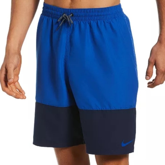 Nike meen's Split Colorblocked 9" Swim Trunks - Picture 1 of 8